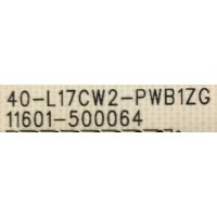 FUENTE DE PODER PARA TV TCL / NUMERO DE PARTE 30805-000208 / 40-L17CW2-PWB1ZG / 11601-500064 / PANEL LVU650NDEL CS9W49 V1 / DISPLAY ST6451D06-3 VER.2.1 / MODELOS 65S453 / 65S455